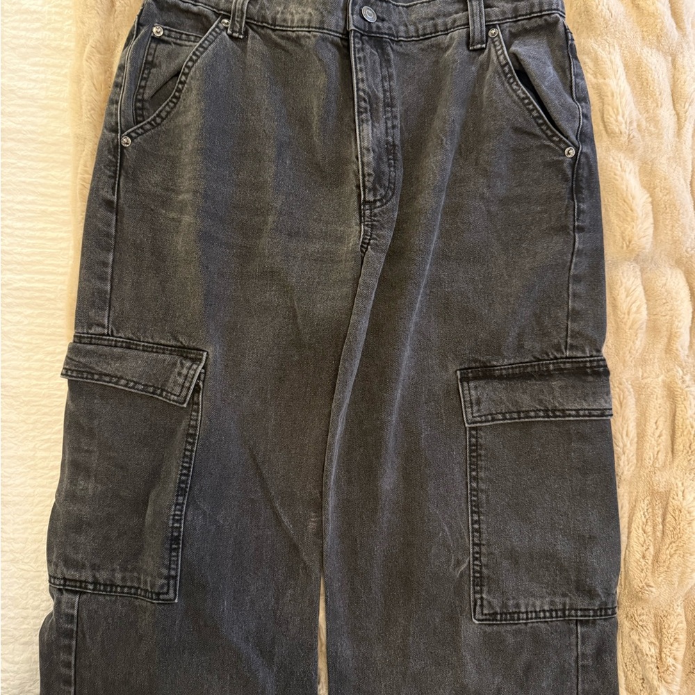 ASOS Tall Black Cargo Jeans